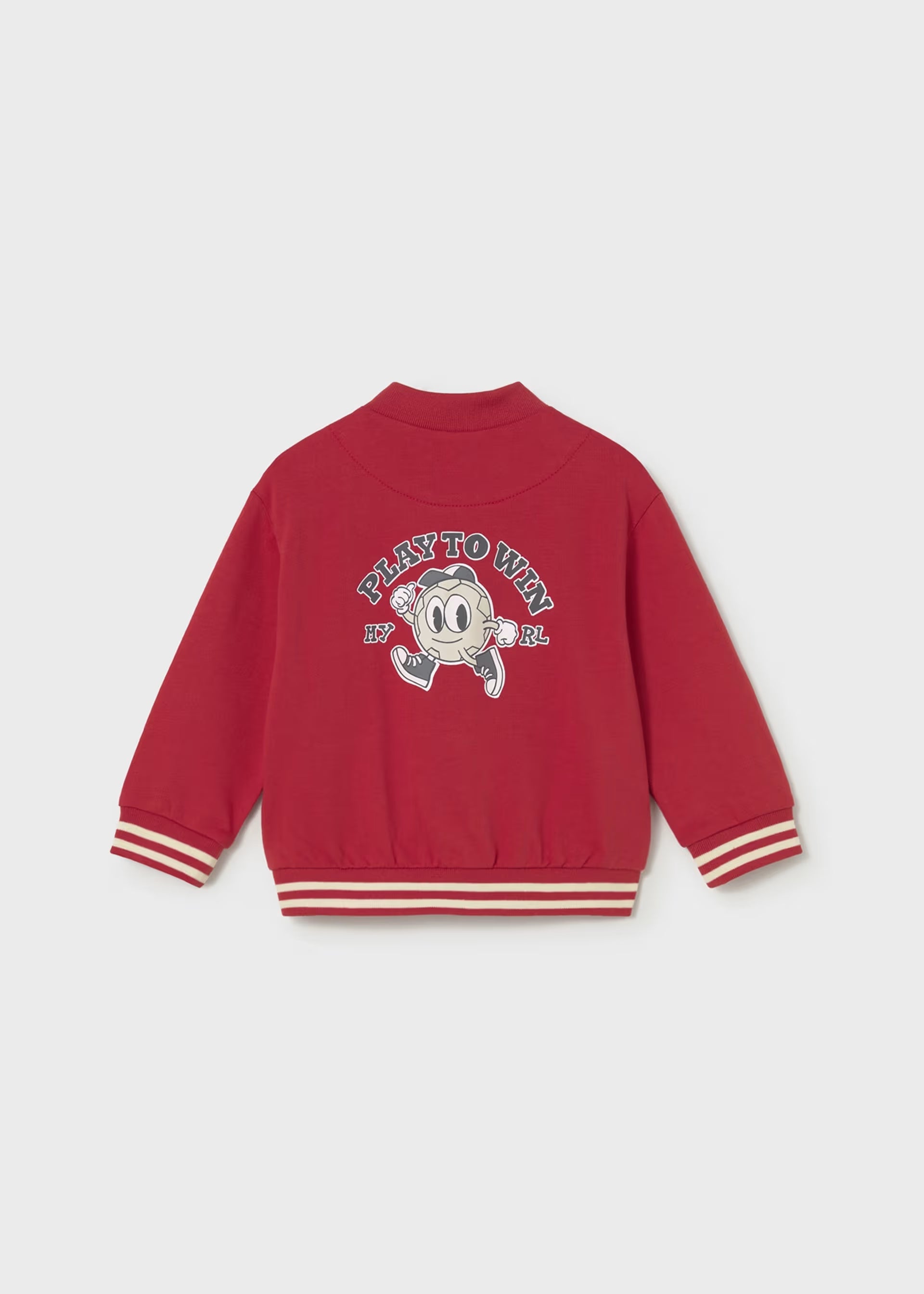 Mayoral boys varsity style jacket back football graphic