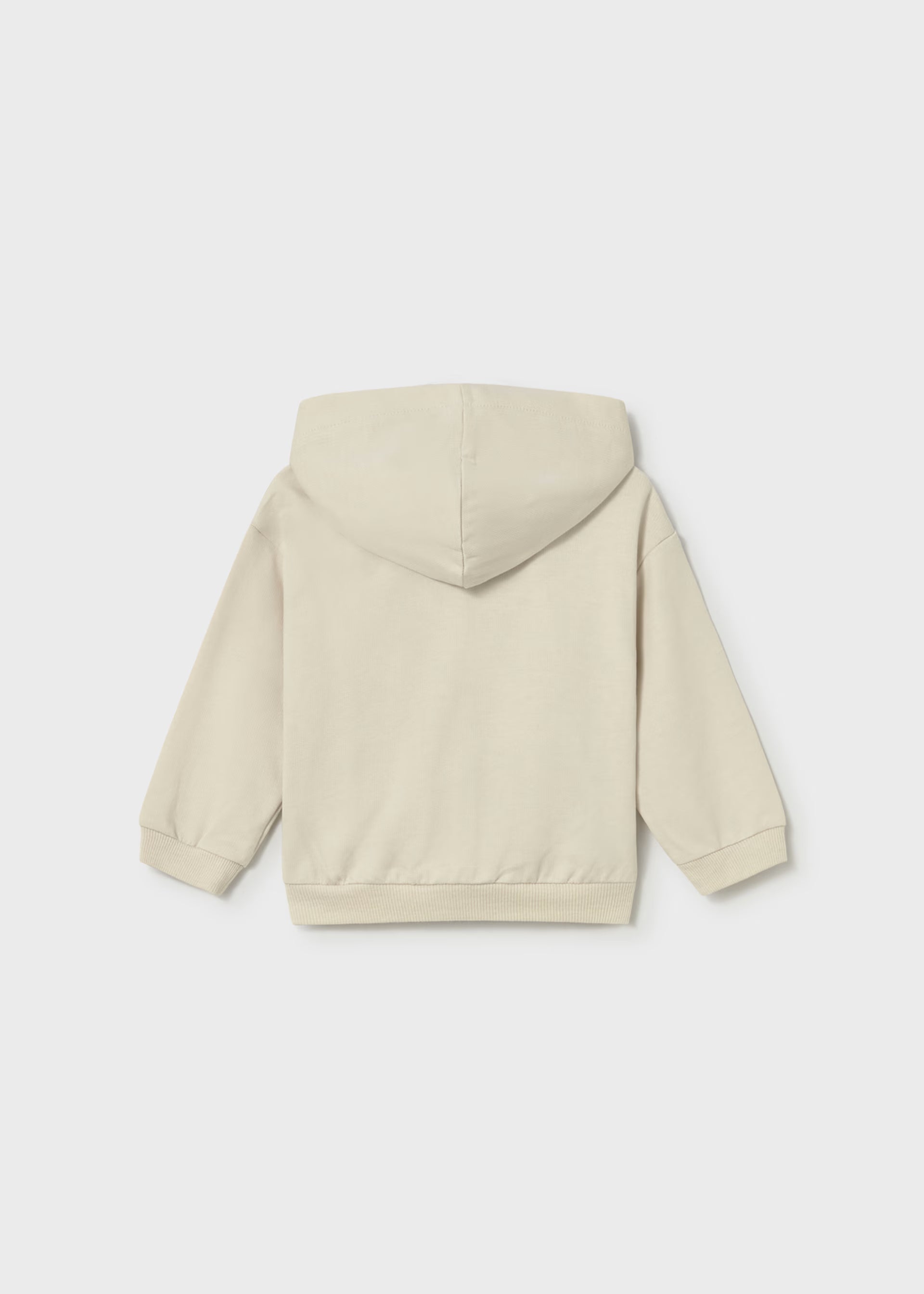 Mayoral boys beige zip hoodie back view baby toddler