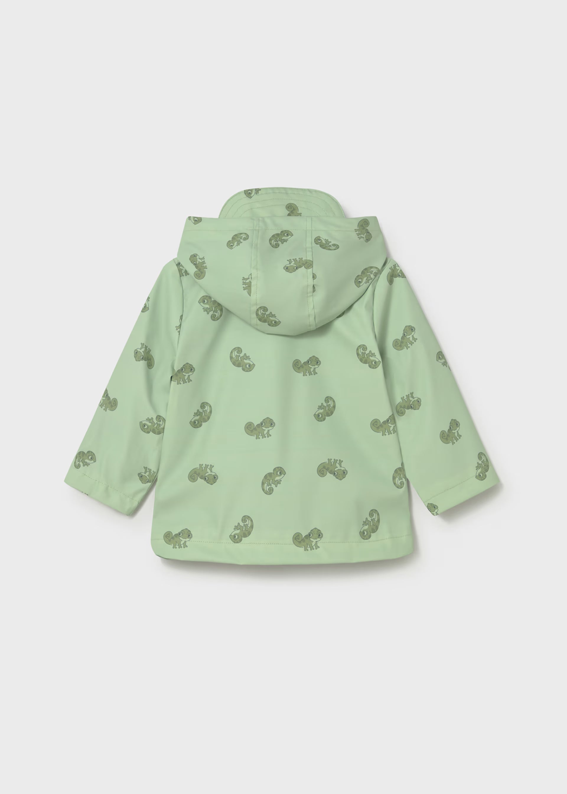 Mayoral boys green raincoat back view baby toddler jacket
