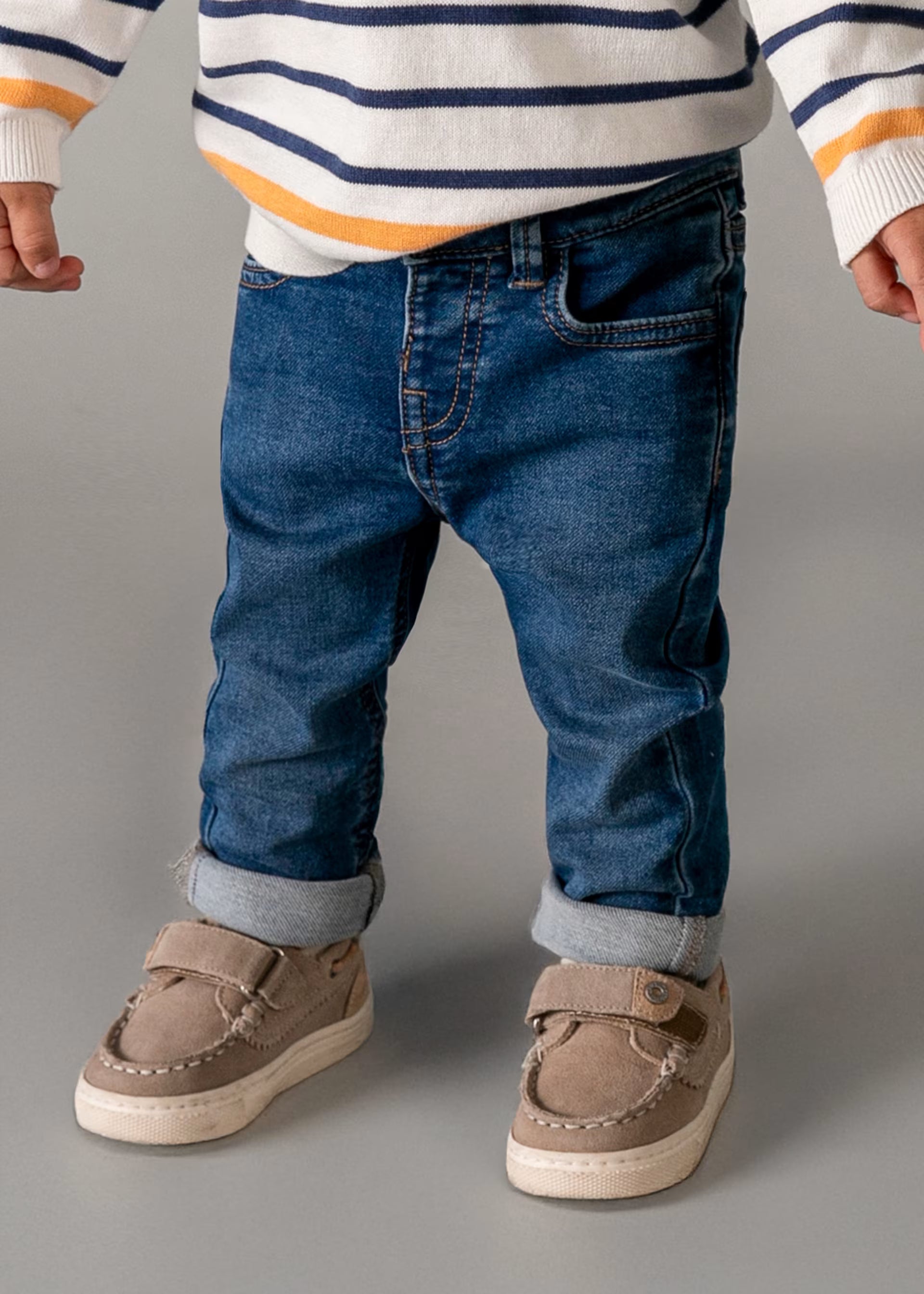 Mayoral boys denim jeans back view classic five pocket