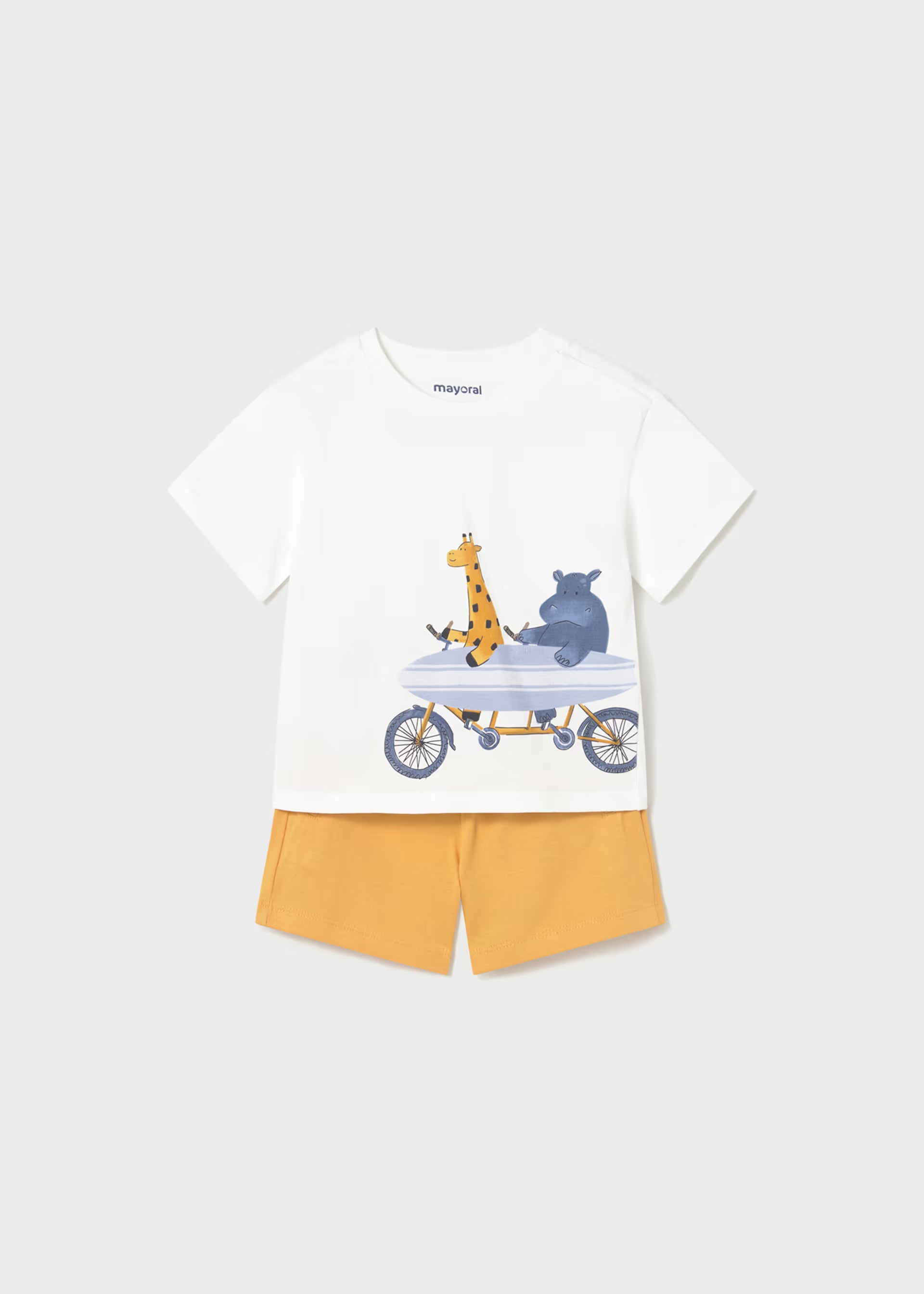 Mayoral boys Zoo Surfers baby and toddler outfit set front view