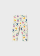 Mayoral baby girls tulip spring print leggings front view