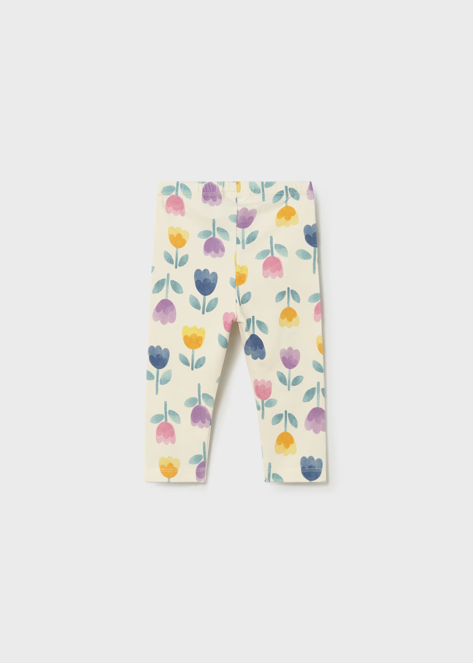 Mayoral baby girls tulip spring print leggings front view