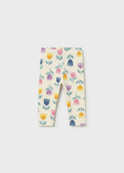 Mayoral baby girls tulip print leggings back view
