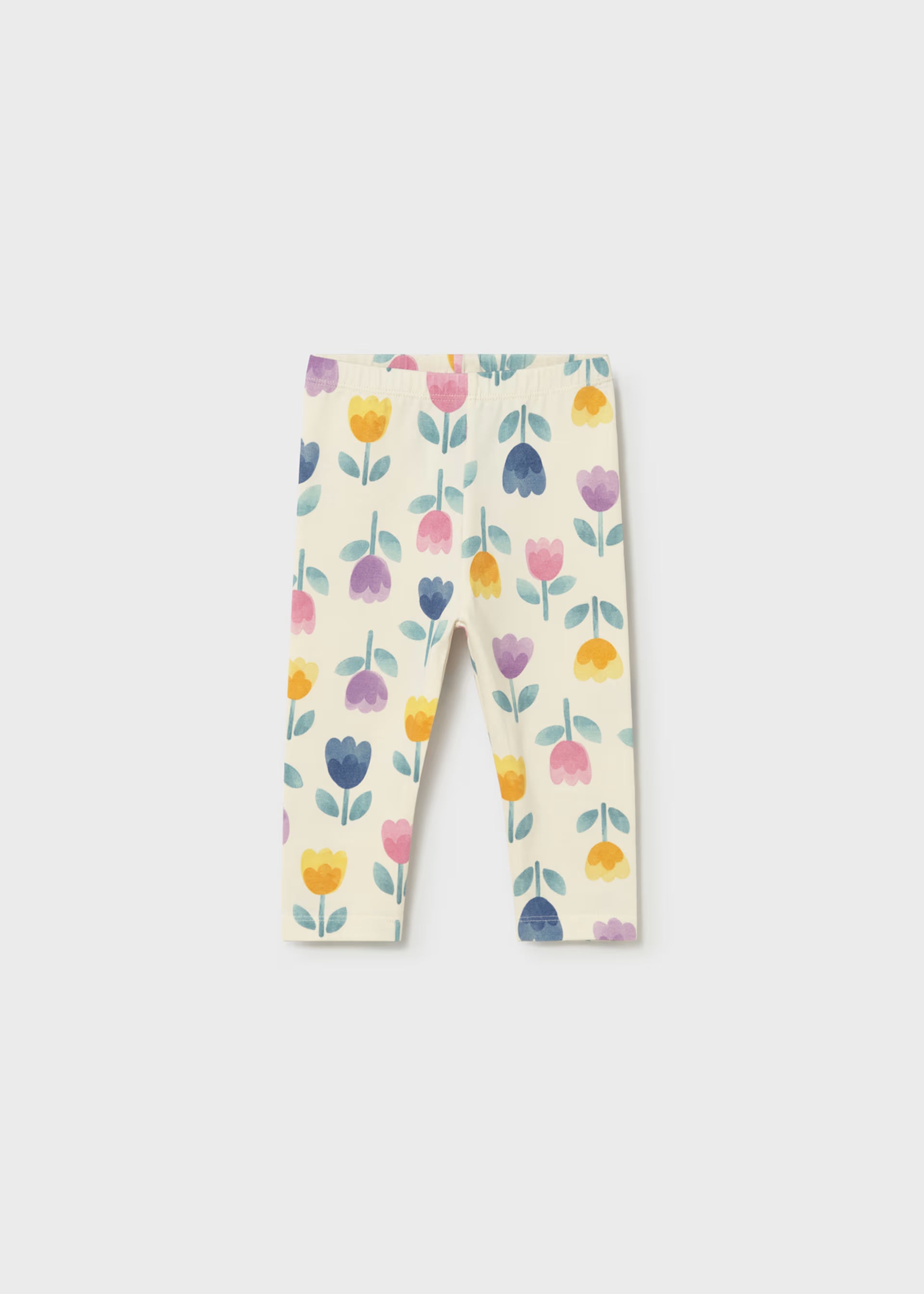 Mayoral baby girls tulip print leggings back view