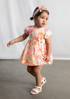 Mayoral toddler floral dress worn toddler aged 3 years