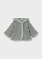     Mayoral newborn baby mint knitted pom pom cardigan
