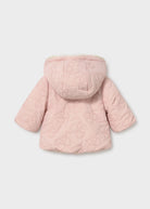 Blush pink baby girls winter coat by Mayoral