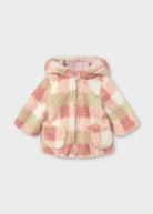 Mayoral Baby girls reversible coat with faux fur lining