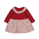 Mayoral Baby Girls Floral Knit Dress Red