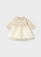 Mayoral Baby Girls Cream Tulle Occasion Dress
