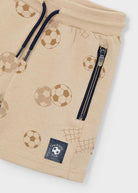 Mayoral boys football shorts zip pocket detail