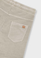 Mayoral boys stone bermuda shorts drawstring waist detail