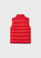 Mayoral boys red reversible gilet back view