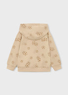 Mayoral boys beige football print hoodie back view