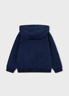 Mayoral boys navy hoodie back view