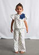 Mayoral girls daisy outfit set top and trousers front view