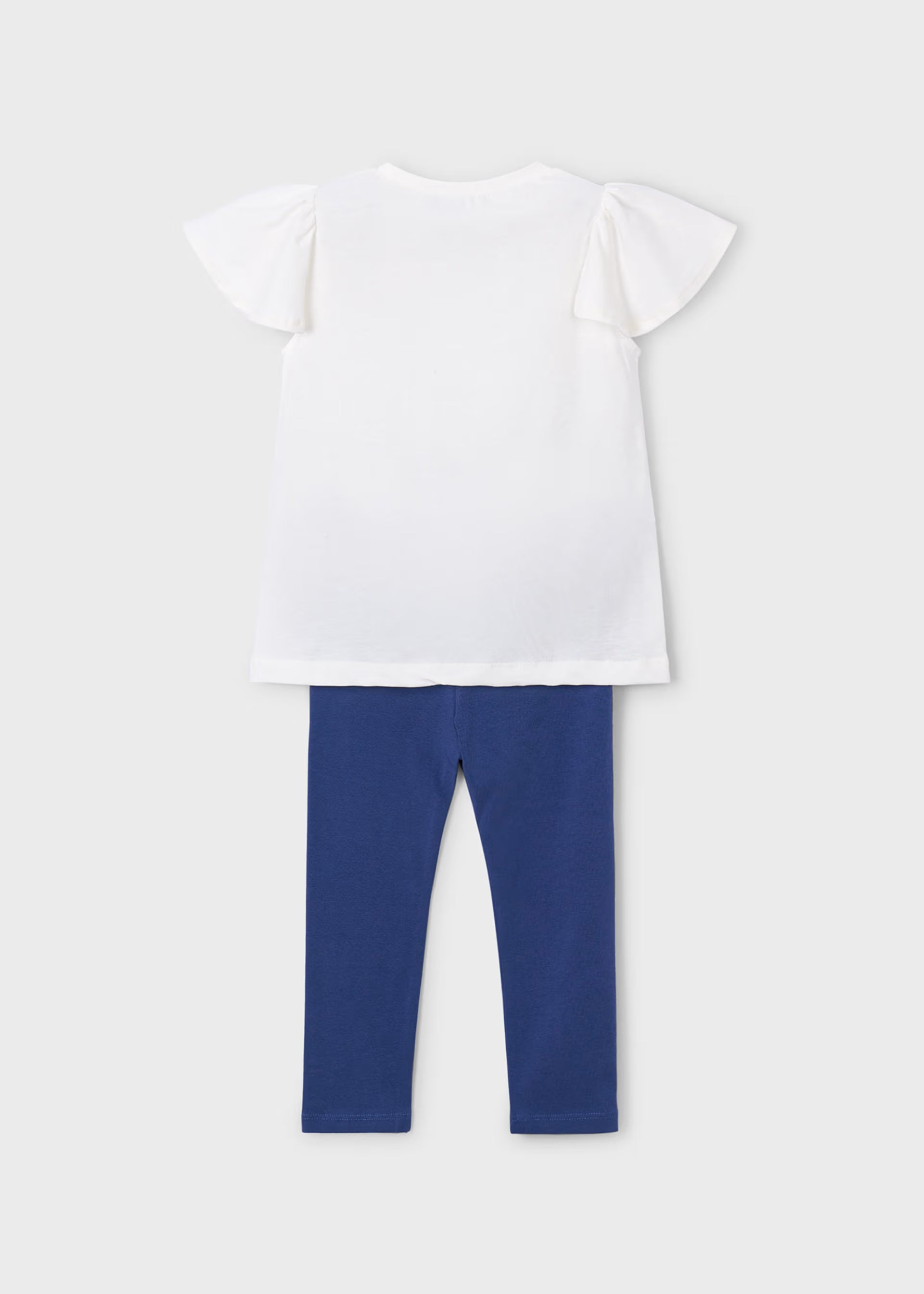 Mayoral girls outfit set back view leggings and top
