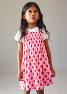 Mayoral girls heart print dress set with white t-shirt top underneath 