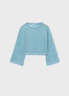 Mayoral girls aqua knit top and vest set Ireland