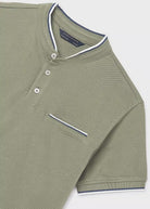 Mayoral boys short sleeve polo shirt save green pocket detail