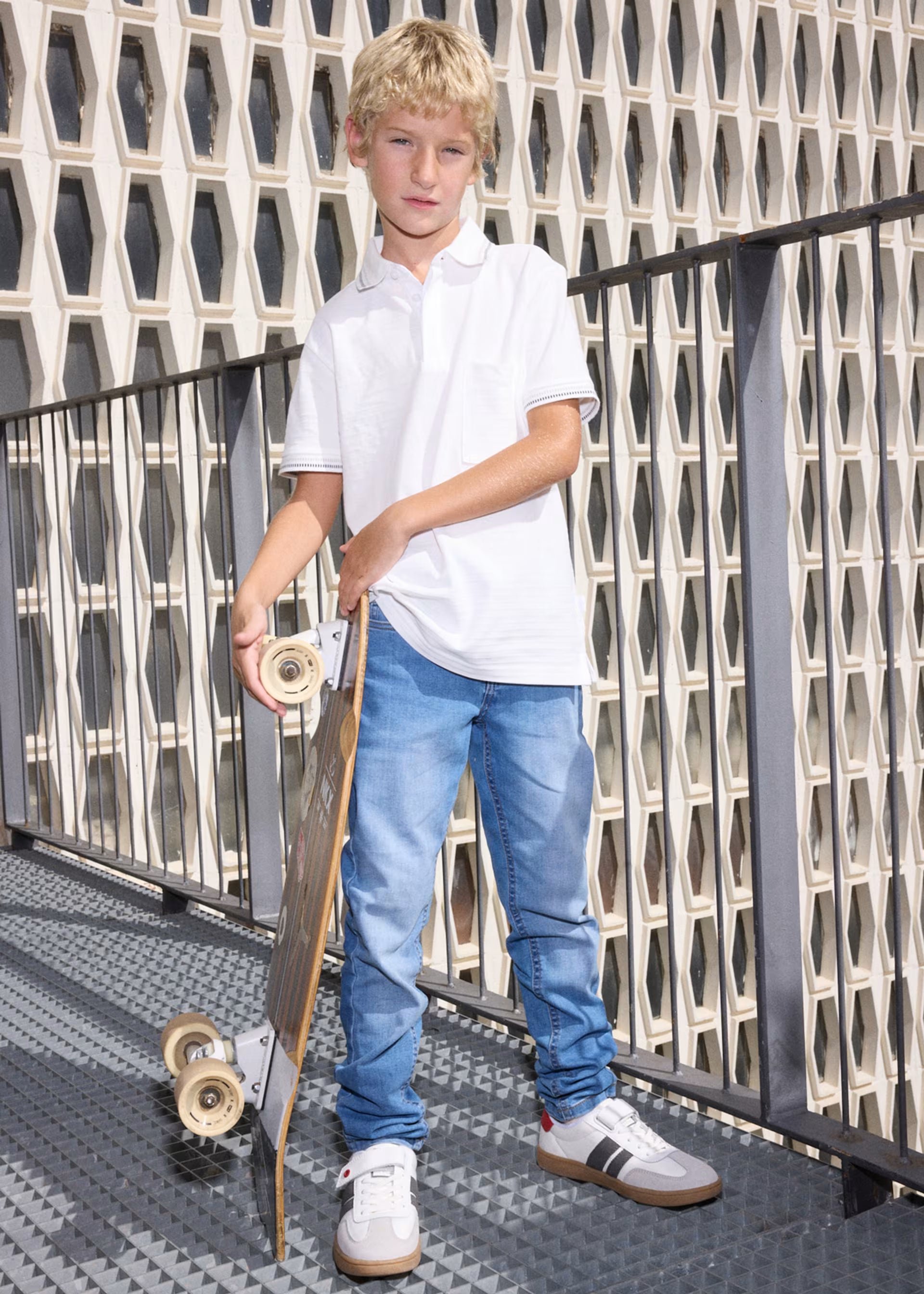 Mayoral boys polo shirt made with cotton fabric