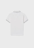 Mayoral boys white polo shirt back view