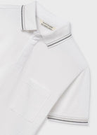 Mayoral boys polo shirt sleeve trim detail