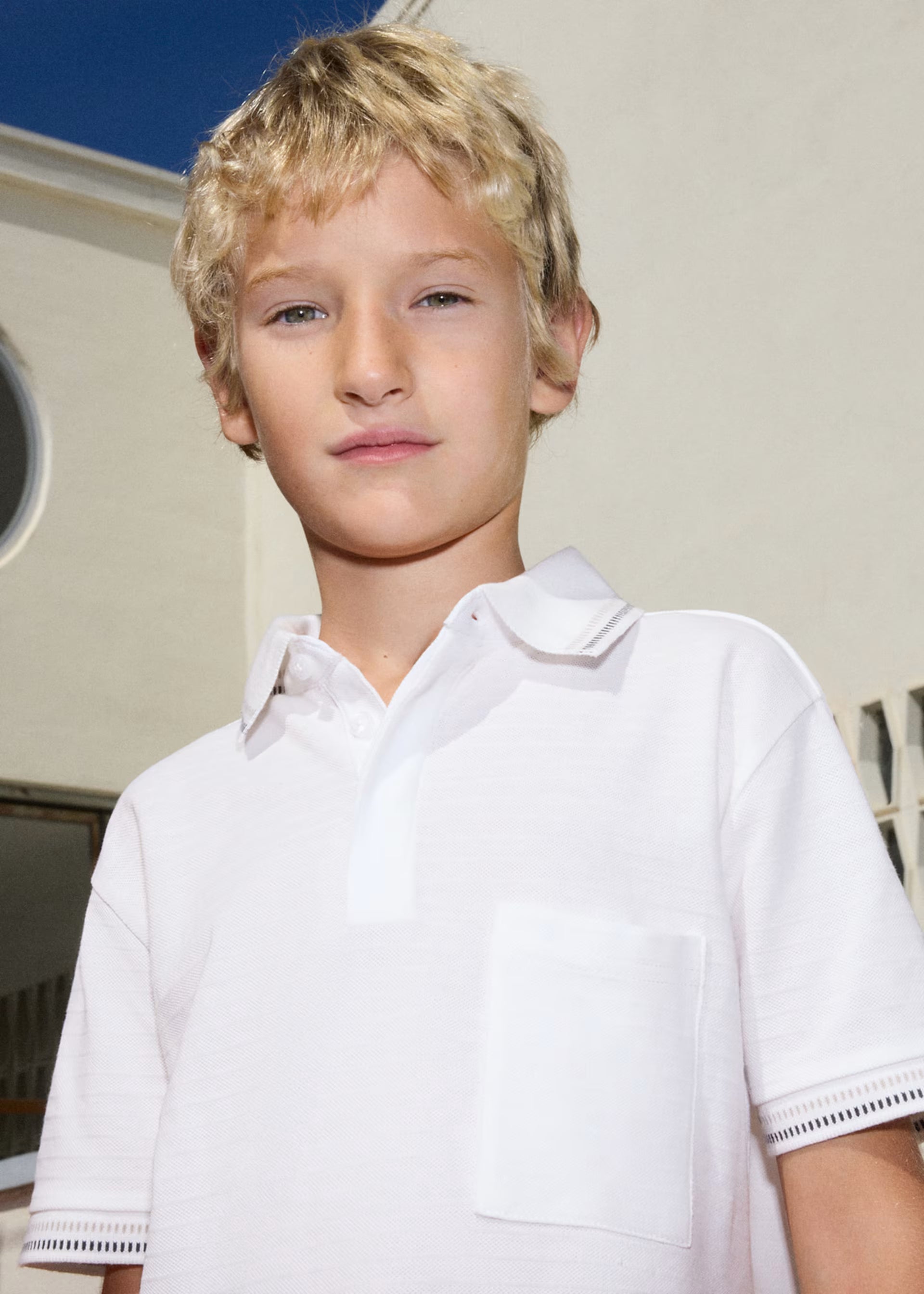 Mayoral boys smart polo shirt outfit styling