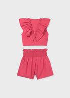Mayoral girls pink outfit set full look
