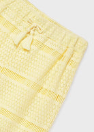 Mayoral girls crochet style trousers drawstring waist detail