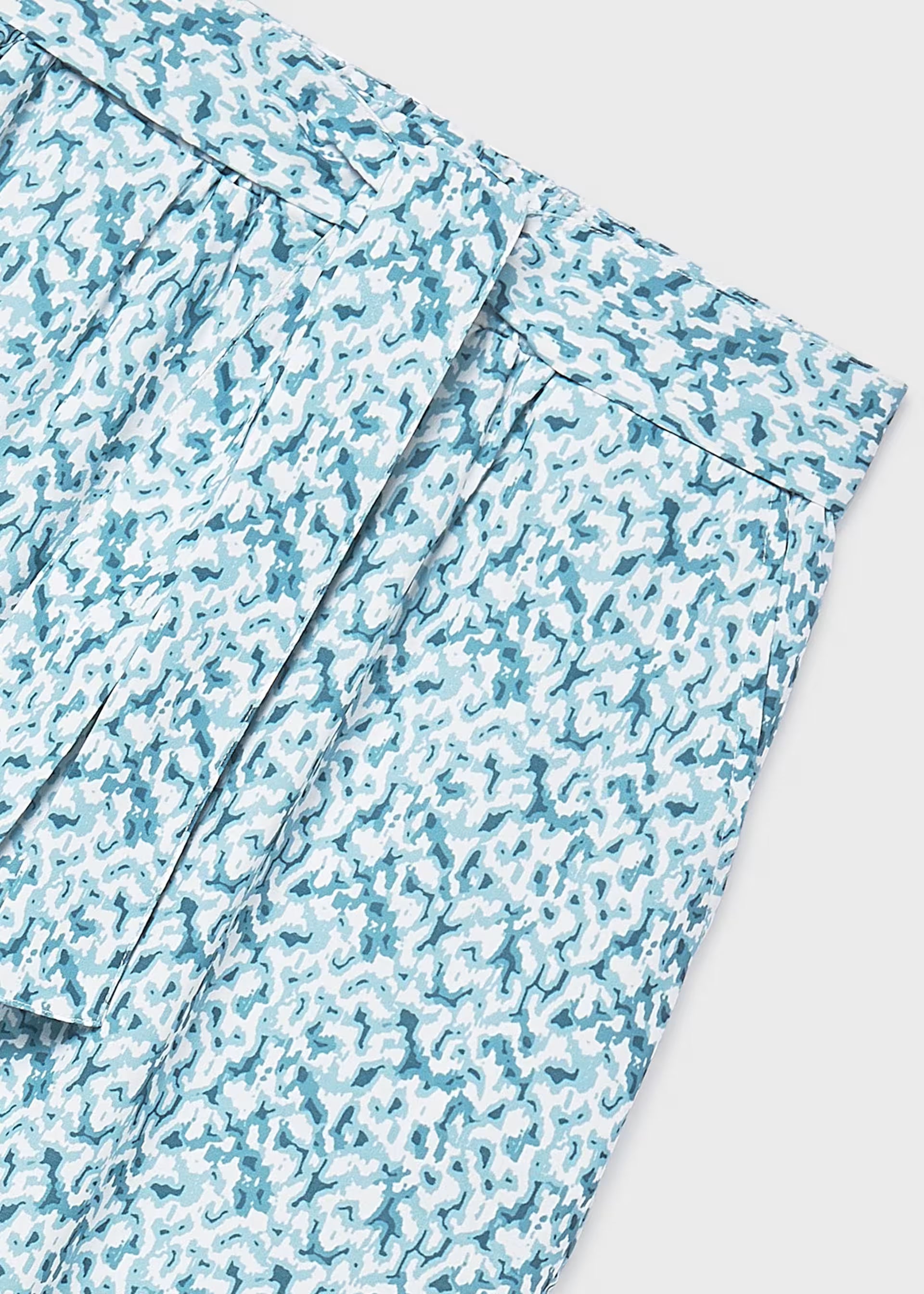 Mayoral girls wide leg trousers turquoise model outfit