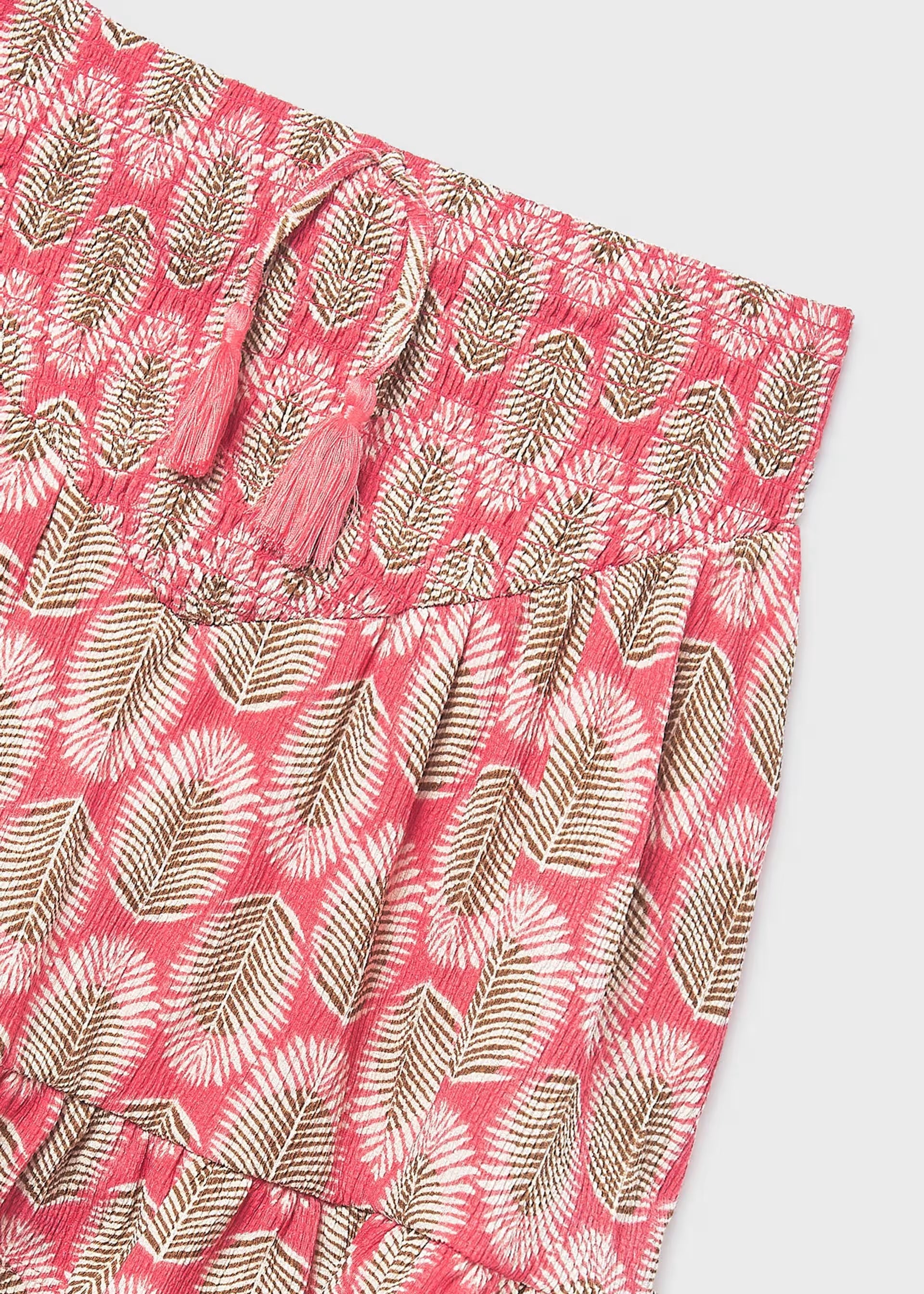 Mayoral girls ruffle hem summer skirt back view