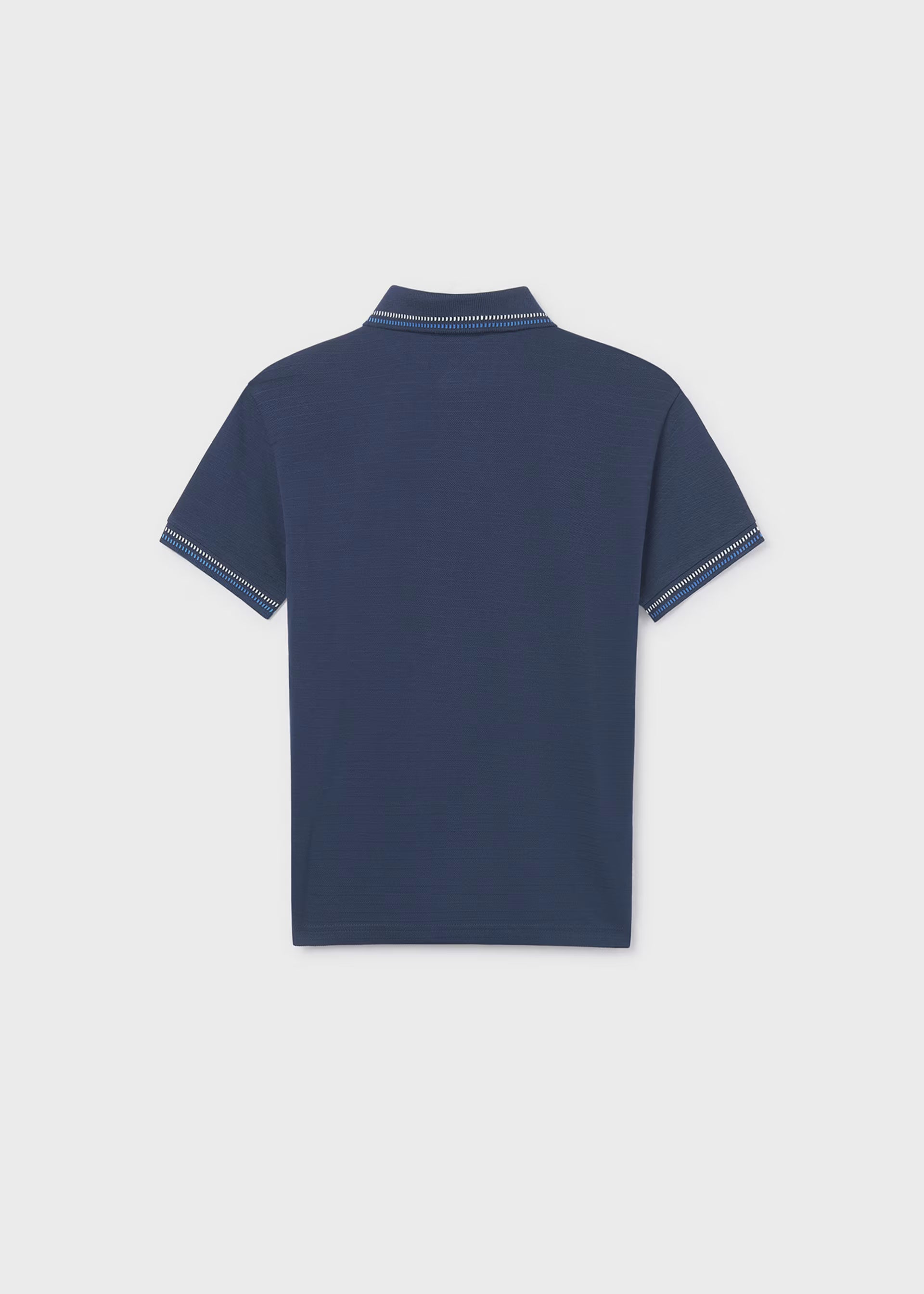 Mayoral boys navy polo shirt back view