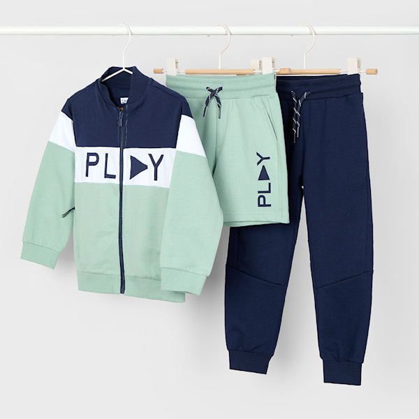 Mayoral Boys 3pce Shorts & Tracksuit Set