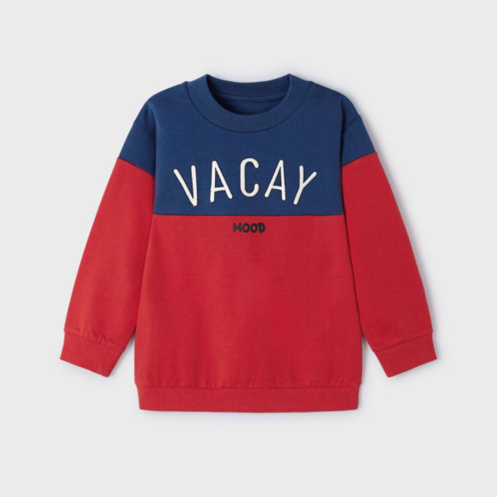 Mayoral Boys Navy & Red Vacay Summer Sweatshirt