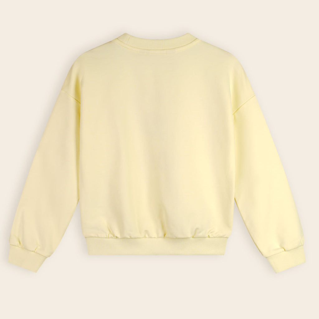 NoNo Girls Konono Yellow Sweater From The Back 