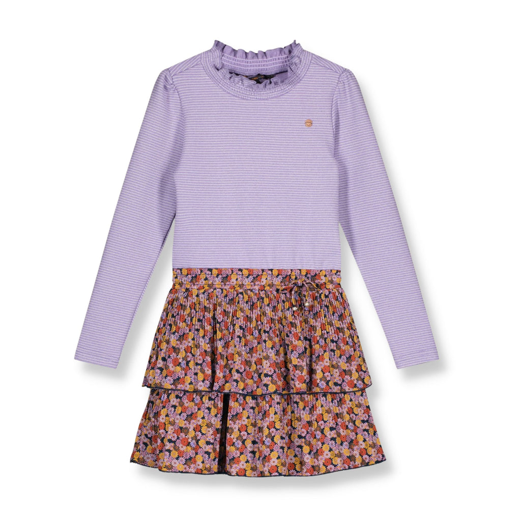 NoNo Girls Longs leeve Combi Dress with Frilly Skirt