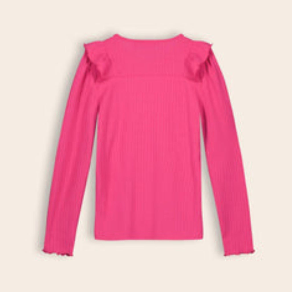 NoNo Girls Pink Long Sleeve Top Set From Back