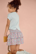NoNo girls floral skirt back view on model