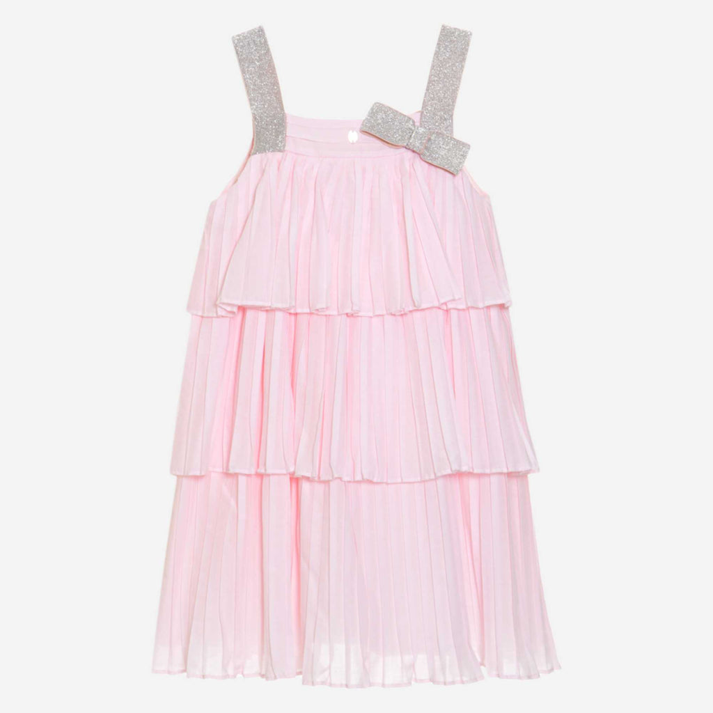 Patachou Dressy Pink Pleated Party Dress For Girls