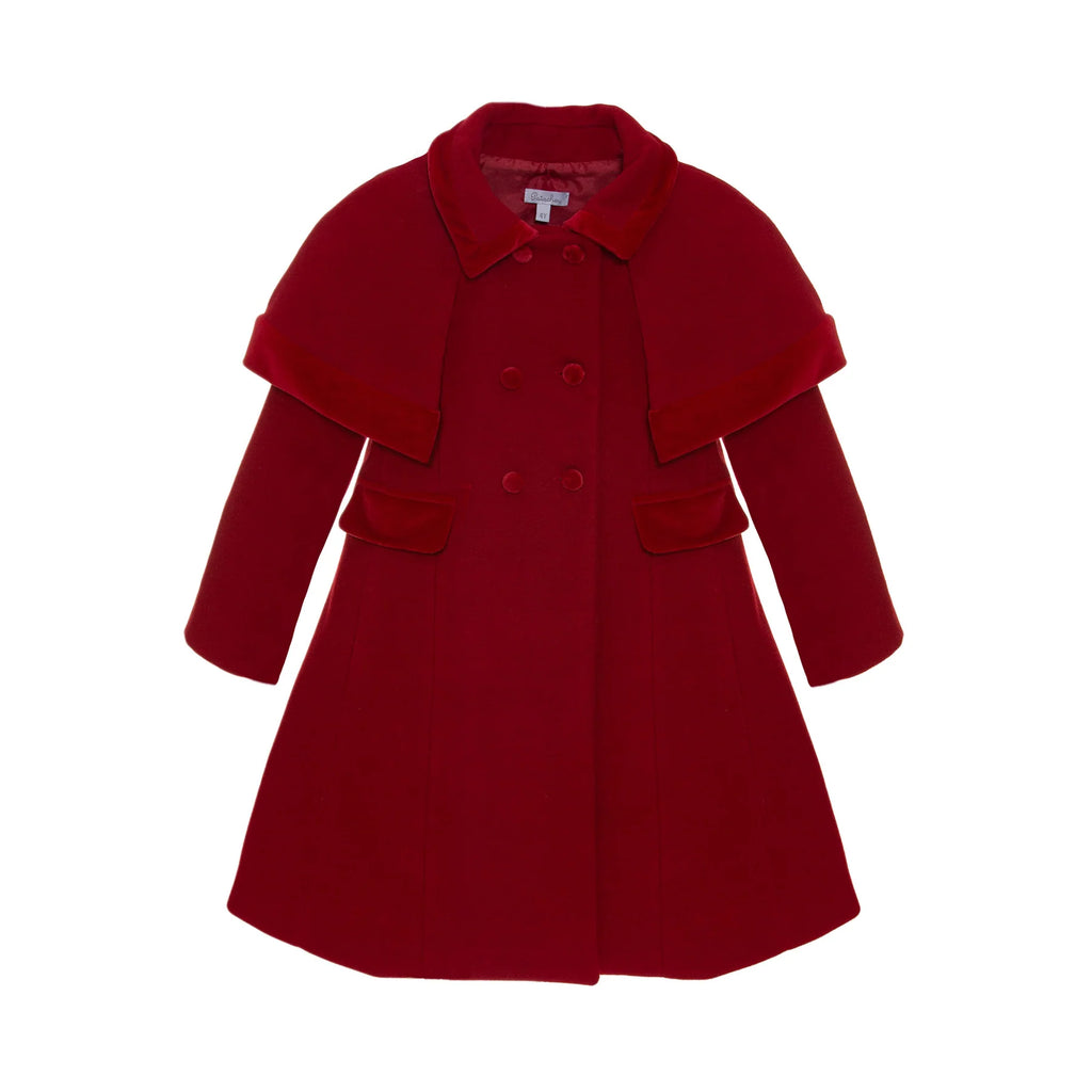 Patachou Girls Red Cape Coat