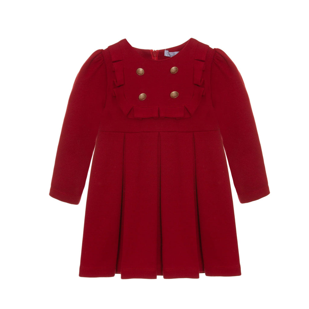 Patachou Girls Christmas Red Pleated Party  Dress