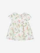 Patachou girls white floral cotton dress front view