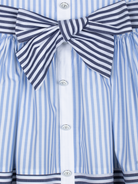 Patachou girls striped dress statement bow detail waist