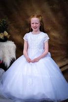 Poinsettia ‘Ena’ White Lace Communion Dress