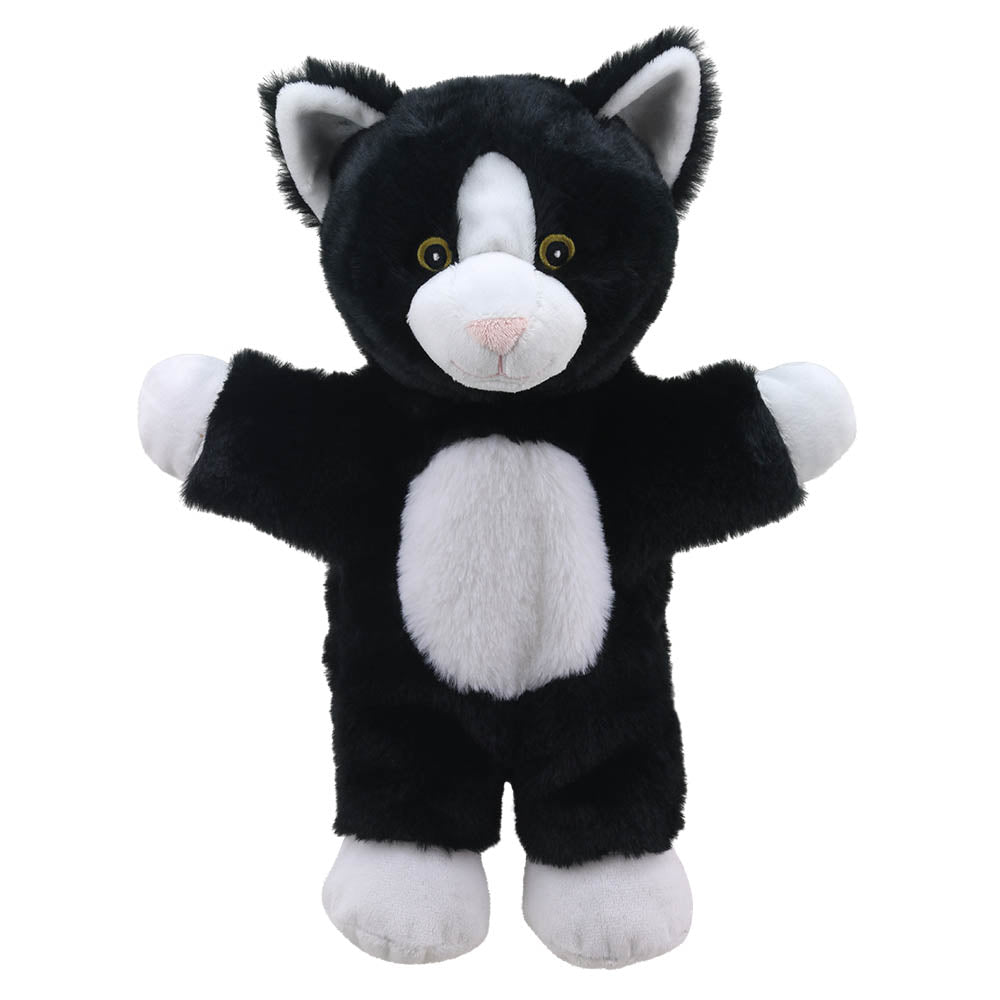 The Puppet Company black and white cat walking puppet front view