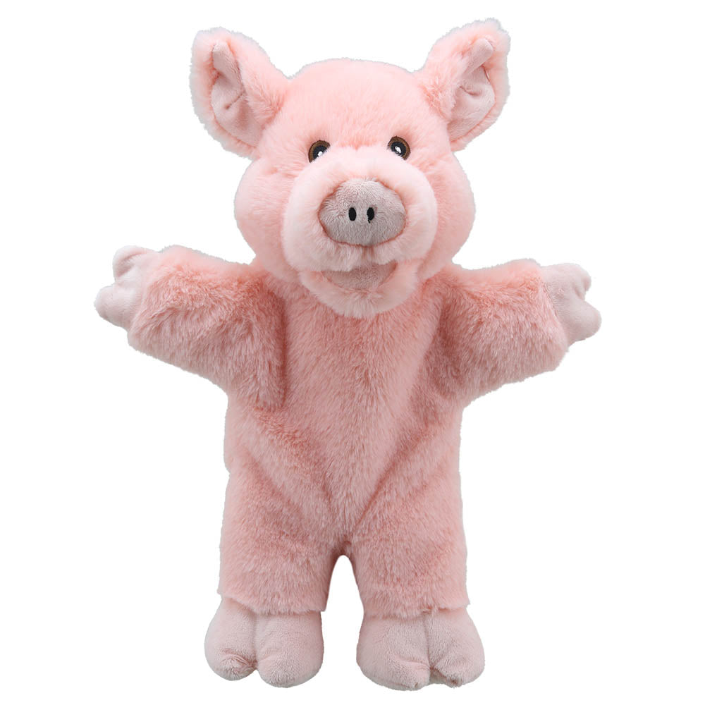 The Puppet Co Pink pig diner puppet toy for kids and babies 