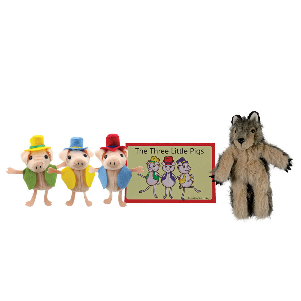The Puppet Company he Three Little Pigs Story Telling Gift Set With Puppets & Book