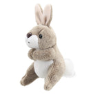 Side profile of The Puppet Company rabbit finger puppet for toddler storytelling